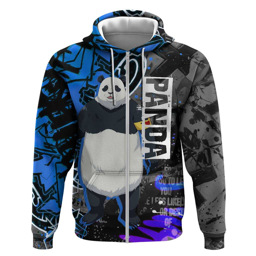 Panda Jujutsu Kaisen Hoodie Urban Graffiti Street Art Style Panda Jujutsu Kaisen Hoodie Urban Graffiti Street Art Style