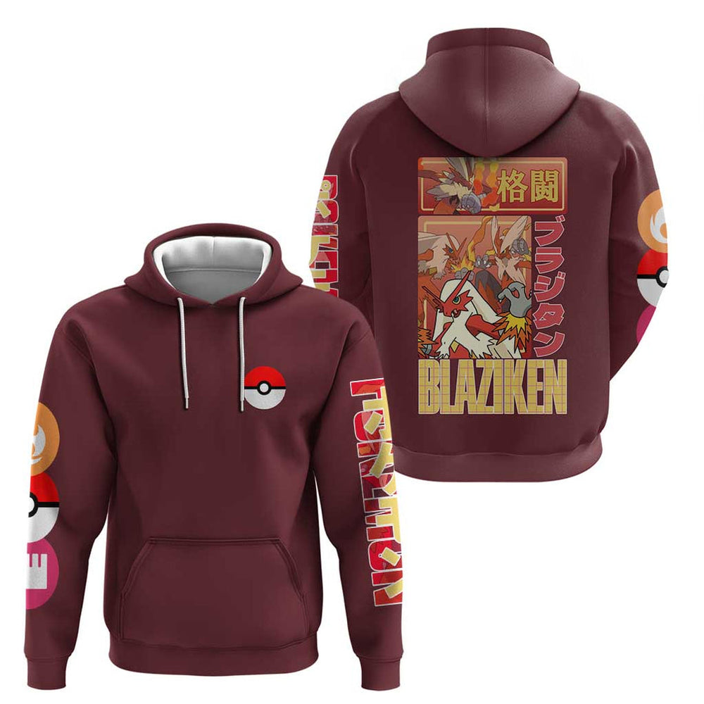 Blaziken - Poke Hoodie Anime Style Blaziken - Poke Hoodie Anime Style