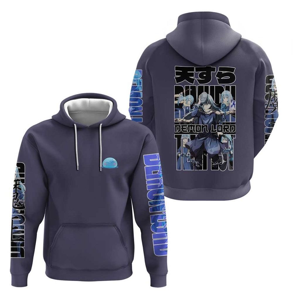 Rimuru Tempest - That Time I Got Reincarnated - Demon Lord Hoodie Anime Style Rimuru Tempest - That Time I Got Reincarnated - Demon Lord Hoodie Anime Style