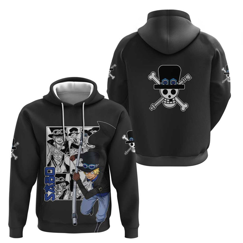 Sabo - One Piece Hoodie Anime Mix Manga Style Sabo - One Piece Hoodie Anime Mix Manga Style