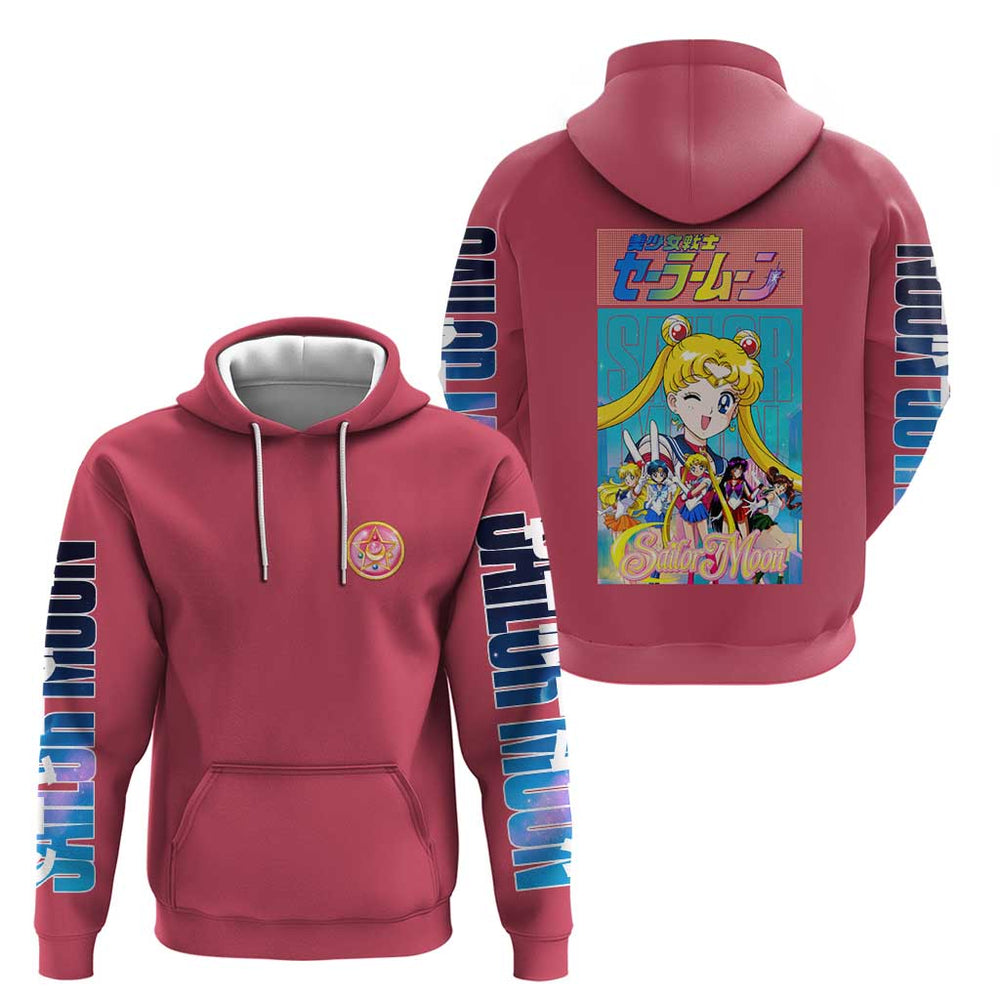 Sailor Scouts Sailor Moon Hoodie Anime Style Sailor Scouts Sailor Moon Hoodie Anime Style