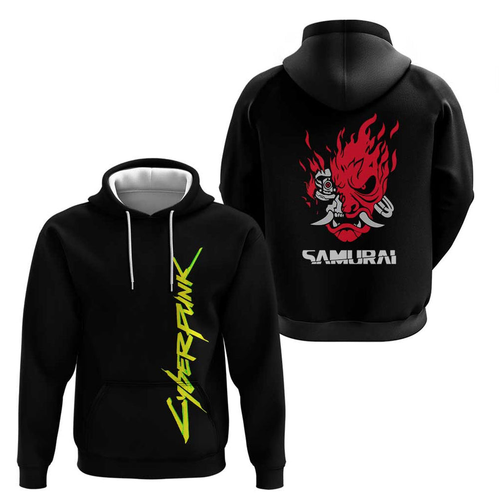 Samurai - Cyberpunk Hoodie Anime Style Samurai - Cyberpunk Hoodie Anime Style