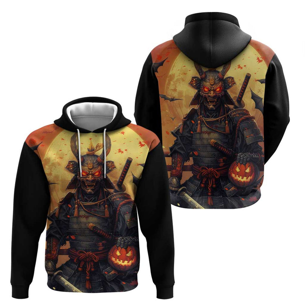 Samurai Halloween Hoodie Japan Art Style Samurai Halloween Hoodie Japan Art Style