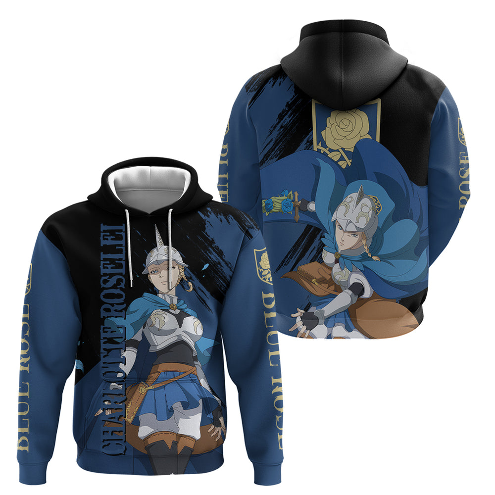 Blue Rose Charlotte Roselei Hoodie Black Clover Blue Rose Charlotte Roselei Hoodie Black Clover