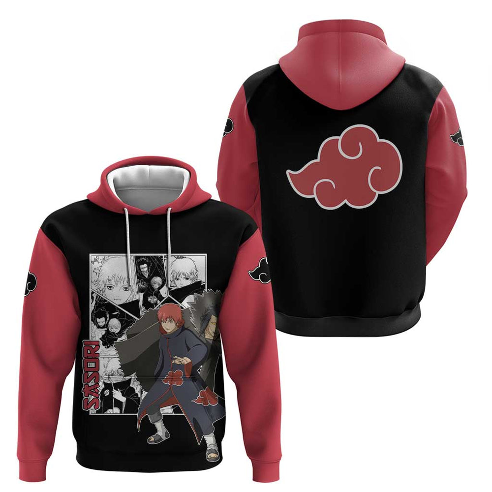 Sasori - Naruto Hoodie Anime Mix Manga Style Sasori - Naruto Hoodie Anime Mix Manga Style