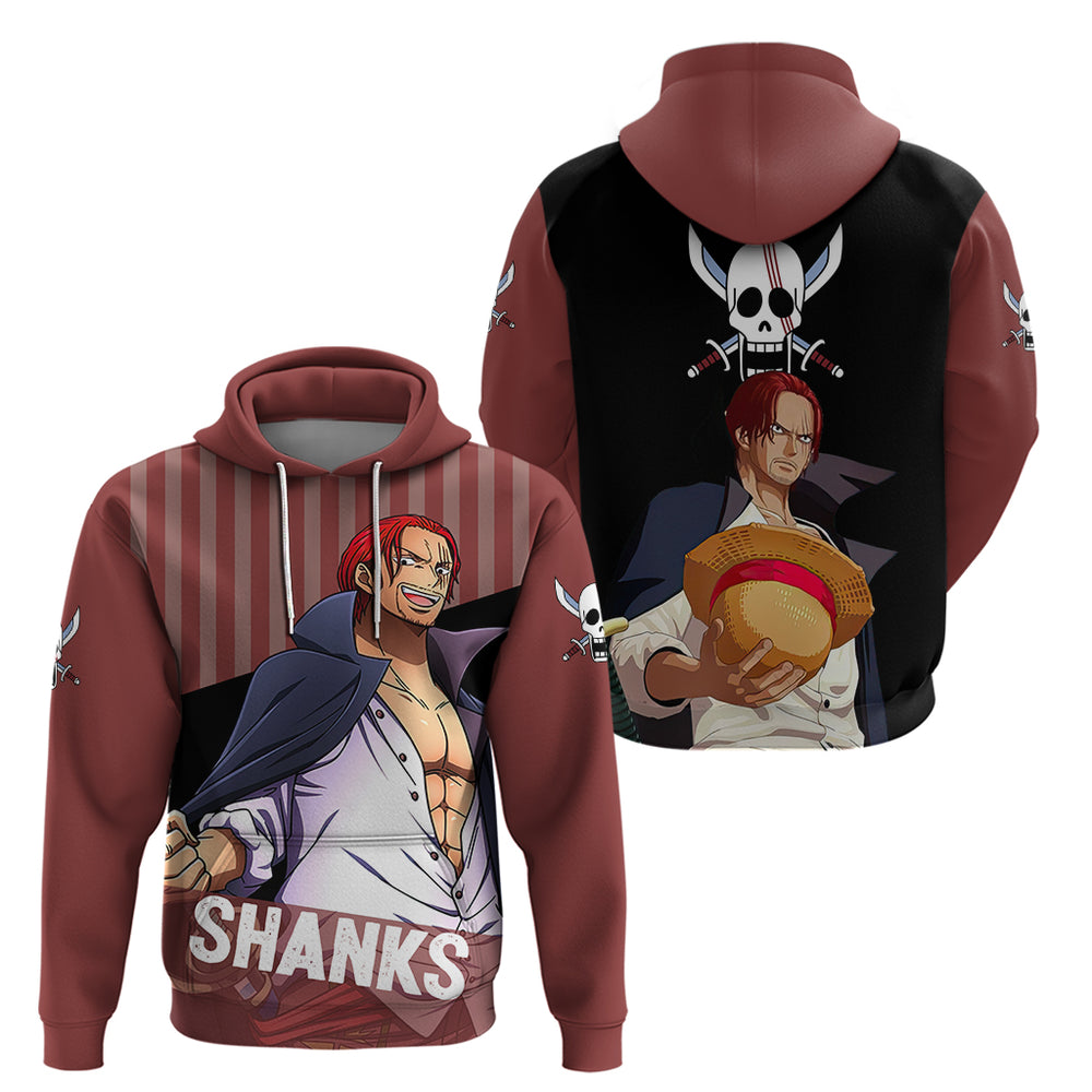 Shanks Red-Haired - Yonko One Piece Hoodie Shanks Red-Haired - Yonko One Piece Hoodie