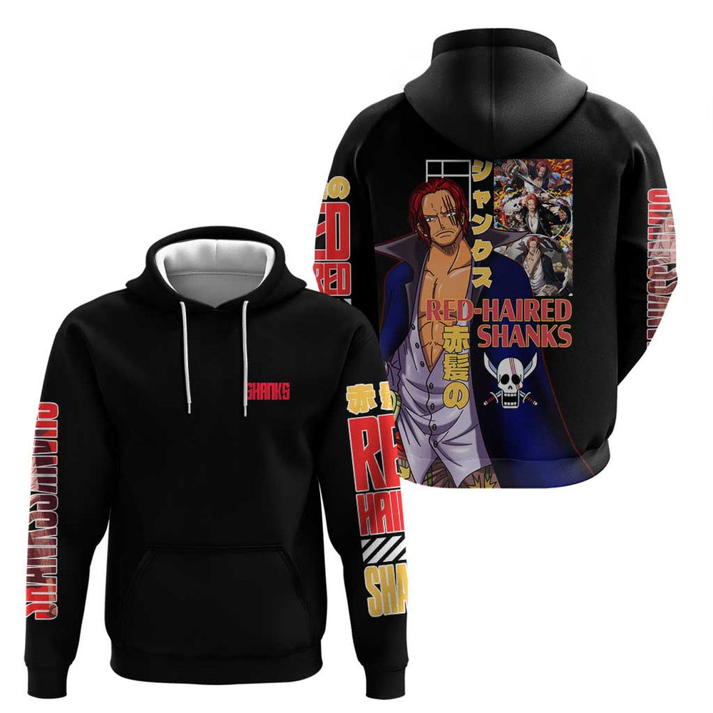 Shanks V2 One Piece Hoodie Anime Style Shanks V2 One Piece Hoodie Anime Style