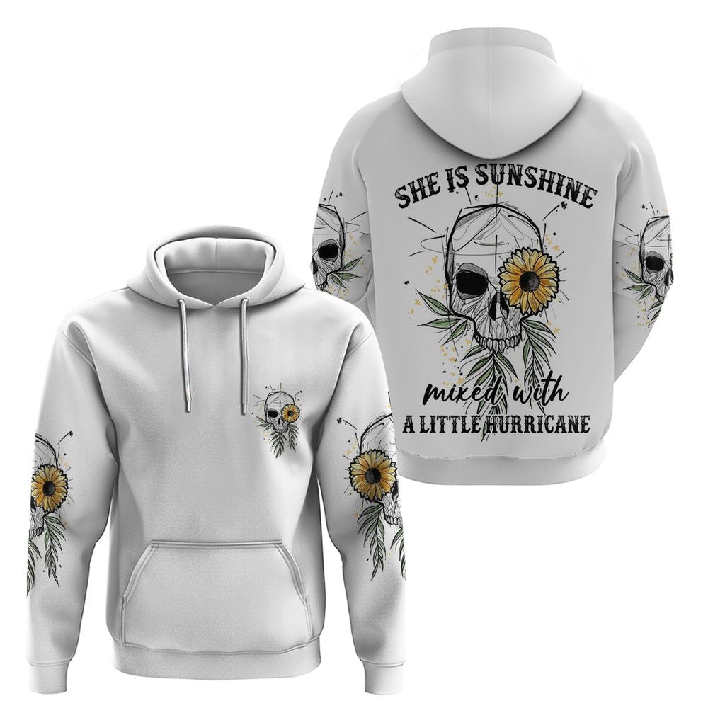 She Is Sunshine Skull Sunflower Hoodie She Is Sunshine Skull Sunflower Hoodie