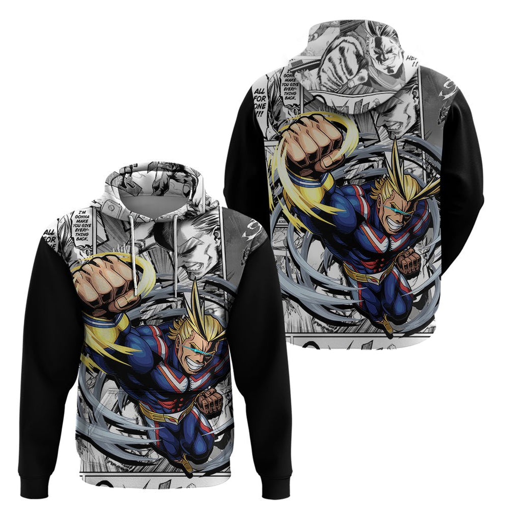 All Might Hoodie Manga Style All Might Hoodie Manga Style
