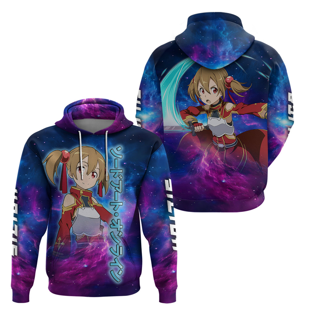 Silica Hoodie Sword Art Galaxy Style Silica Hoodie Sword Art Galaxy Style