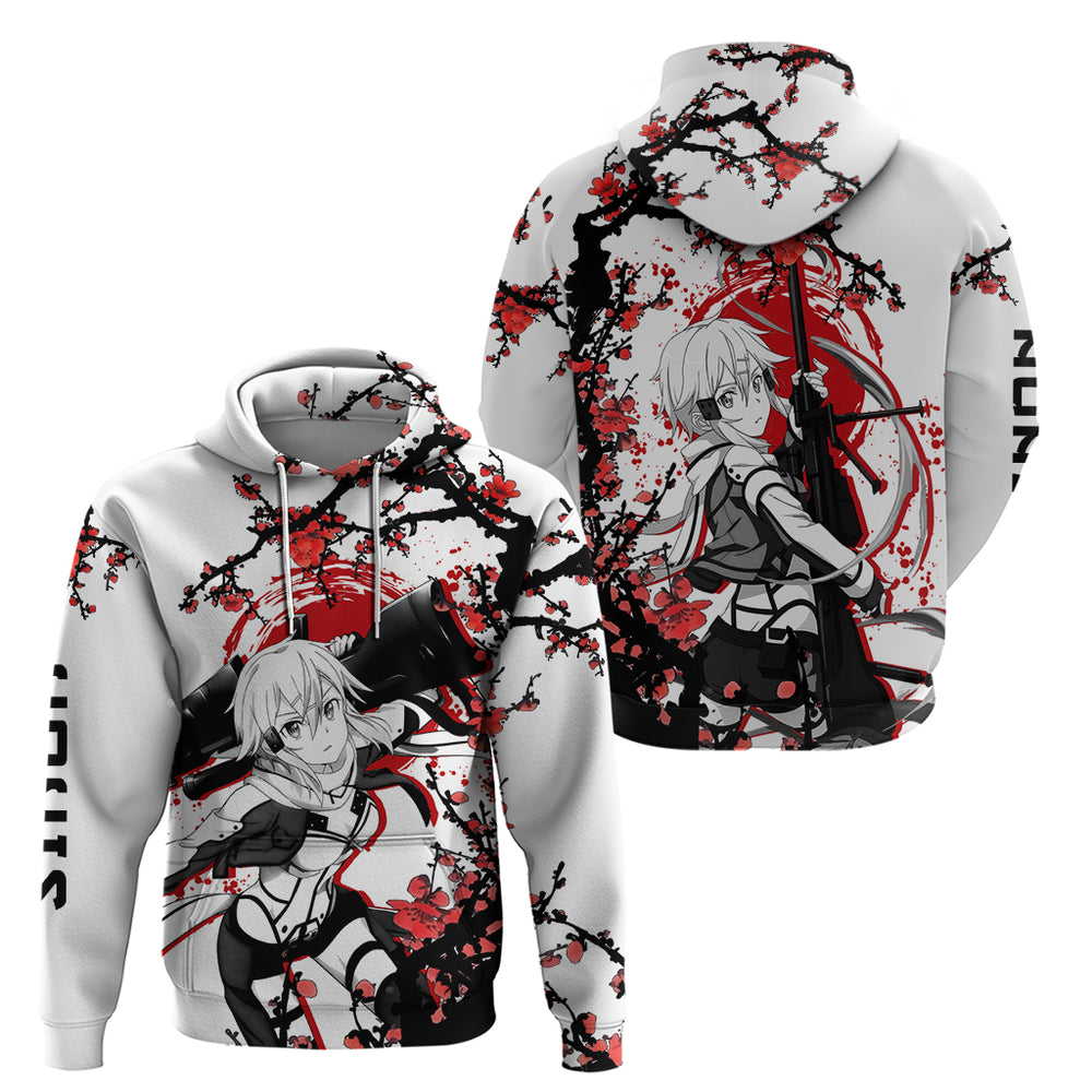 Sinon Hoodie Sword Art Online Anime Japan Style Sinon Hoodie Sword Art Online Anime Japan Style