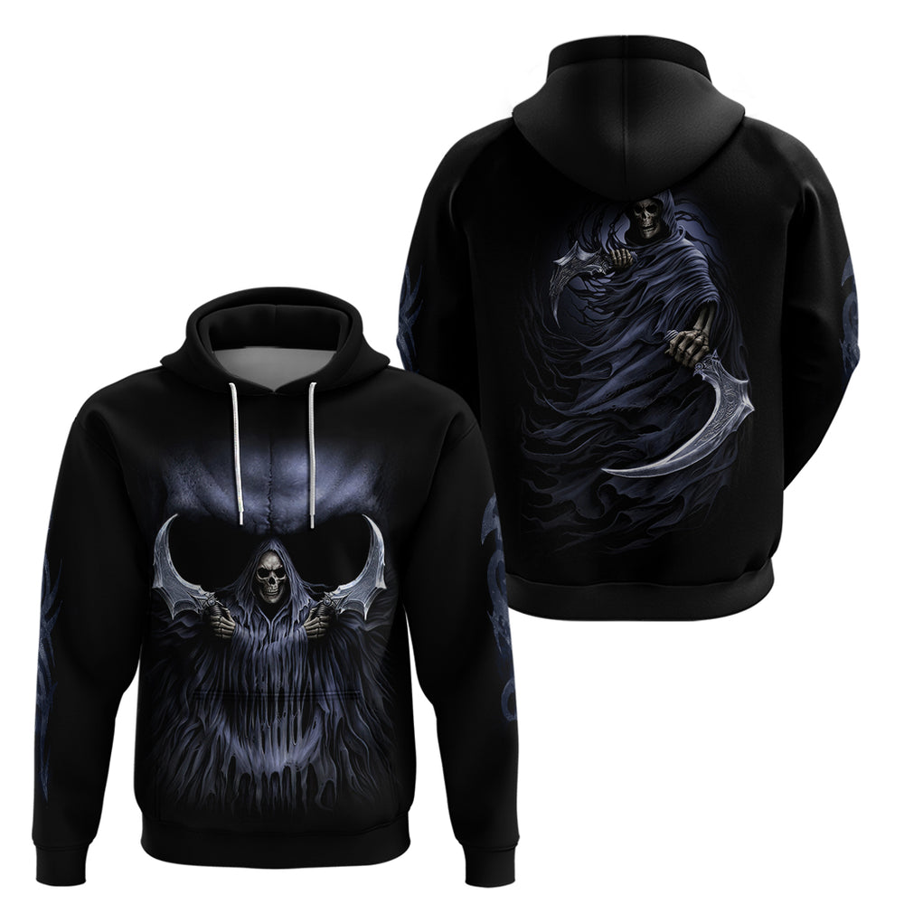 Skull Hoodie Purple Death Reaper DT01 Skull Hoodie Purple Death Reaper DT01