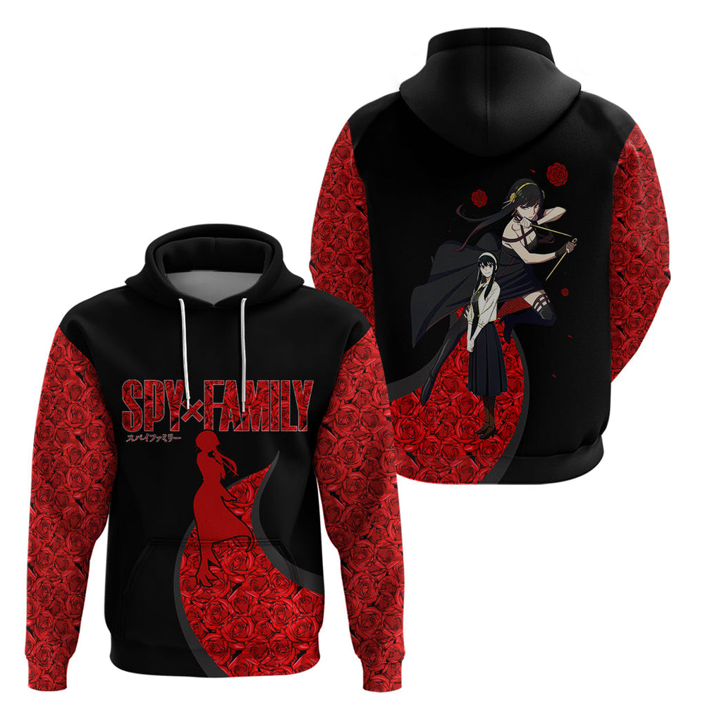 SpyxFamily Hoodie Thorn Princess Red Roses SpyxFamily Hoodie Thorn Princess Red Roses