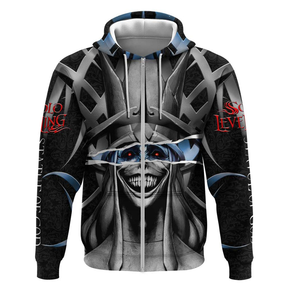 Statue of God Solo Leveling Hoodie Dark Surreal Gothic Style Statue of God Solo Leveling Hoodie Dark Surreal Gothic Style