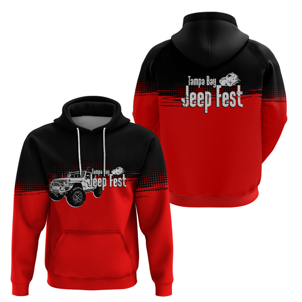 Tamba Bay Jeep Fest Hoodie Grunge Vibe Red Style Tamba Bay Jeep Fest Hoodie Grunge Vibe Red Style