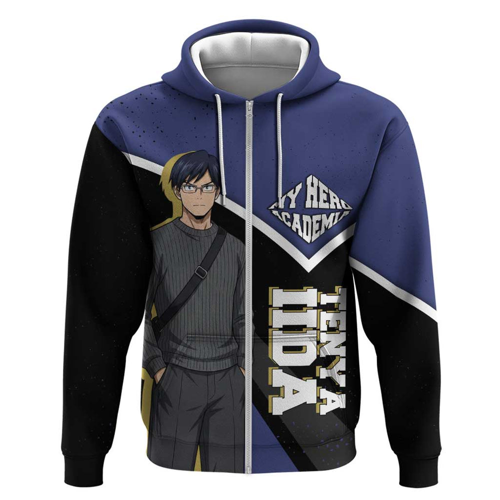 Tenya Iida My Hero Academia Hoodie Anime Grunge Splatter Graphic Style Tenya Iida My Hero Academia Hoodie Anime Grunge Splatter Graphic Style