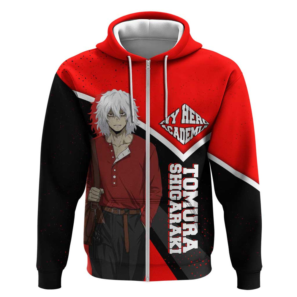 Tomura Shigaraki My Hero Academia Hoodie Anime Grunge Splatter Graphic Style Tomura Shigaraki My Hero Academia Hoodie Anime Grunge Splatter Graphic Style