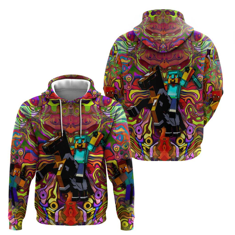 Trippy Minecraft Hoodie Trippy Style Trippy Minecraft Hoodie Trippy Style