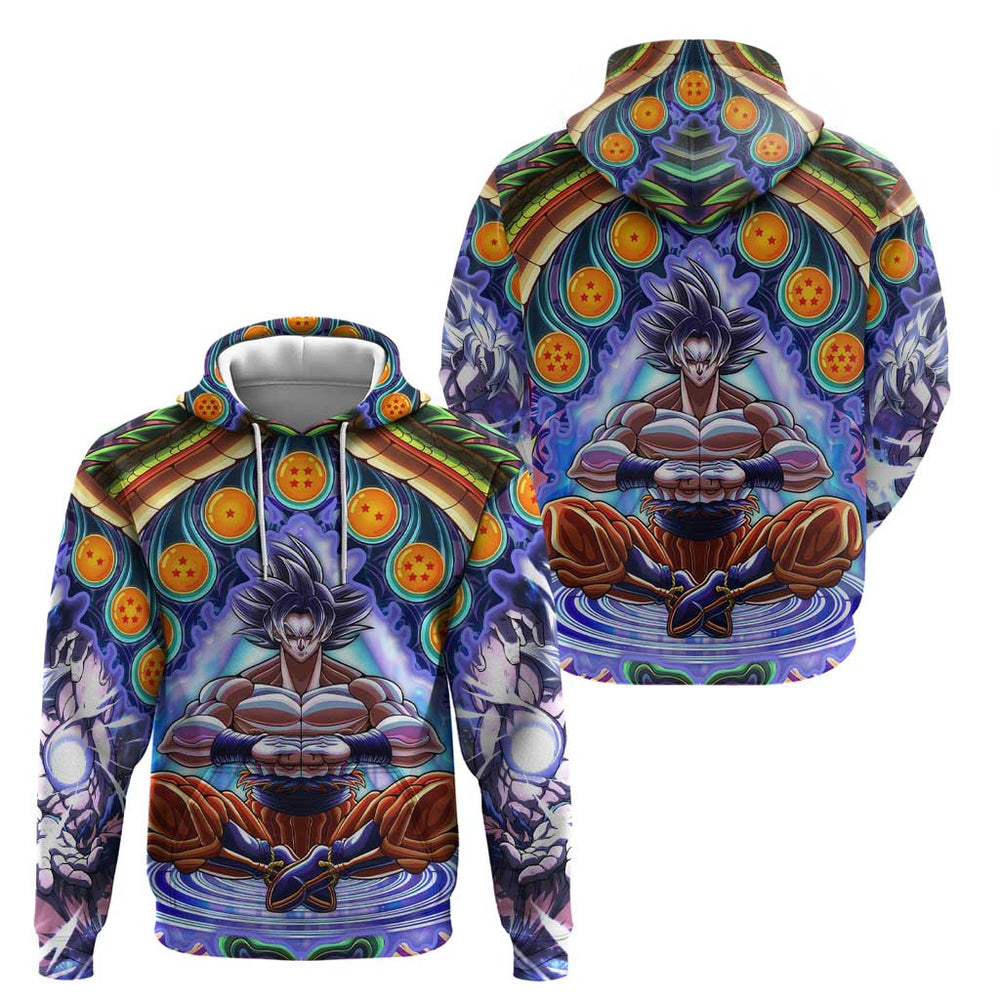 Trippy Ultra Instinct Goku Dragon Ball Z Hoodie Anime Trippy Style Trippy Ultra Instinct Goku Dragon Ball Z Hoodie Anime Trippy Style