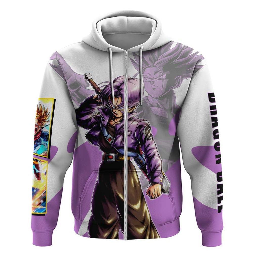 Trunks Time Warrior Hoodie Dynamic Anime Sword Style Trunks Time Warrior Hoodie Dynamic Anime Sword Style