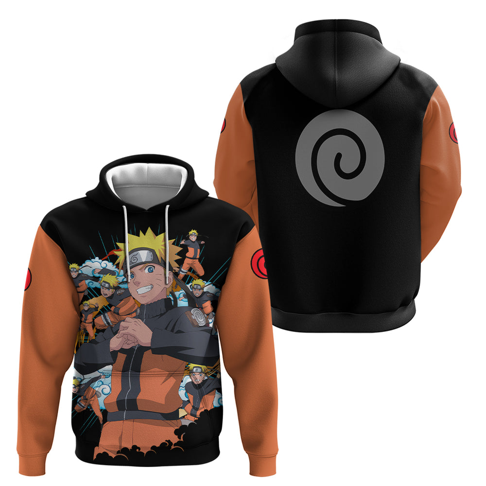 Uzumaki Shadow Clone Jutsu - Naruto Hoodie Anime Style Uzumaki Shadow Clone Jutsu - Naruto Hoodie Anime Style