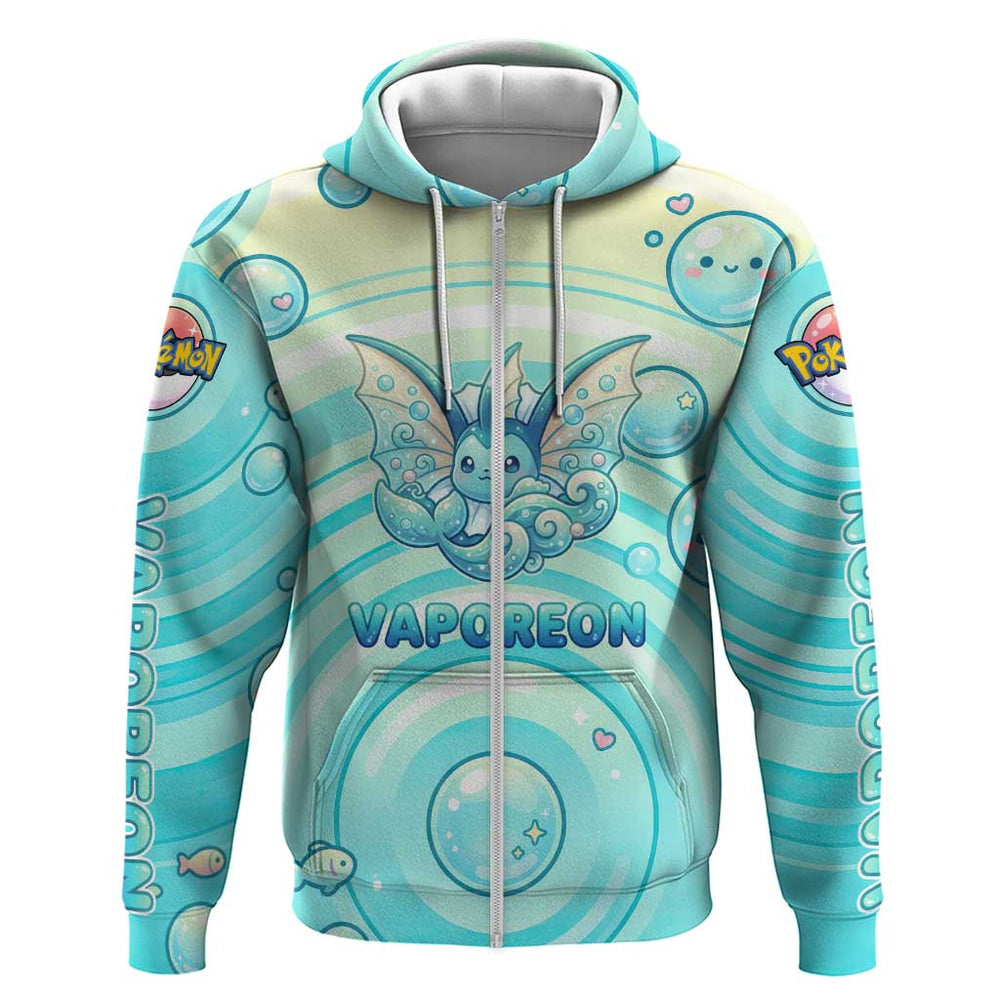 Vaporeon Hoodie Dreamy Ocean Bubble Fantasy Art Vaporeon Hoodie Dreamy Ocean Bubble Fantasy Art
