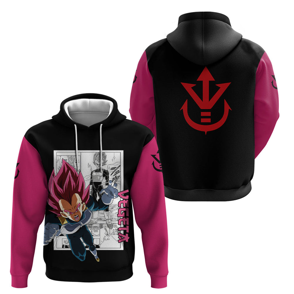 Vegeta God Hoodie Dragon Ball Mix Anime Manga Vegeta God Hoodie Dragon Ball Mix Anime Manga