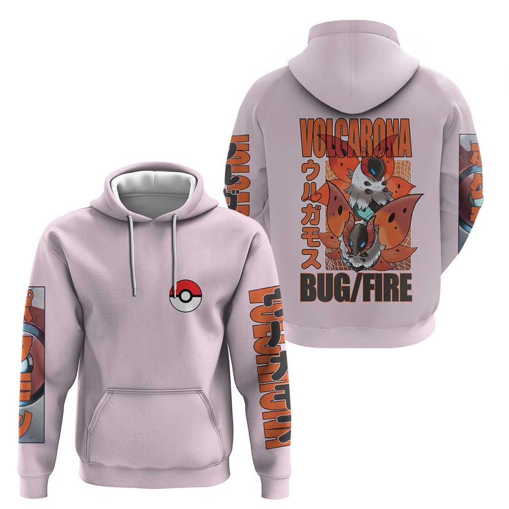 Volcarona Poke Hoodie Japan Anime Style Volcarona Poke Hoodie Japan Anime Style