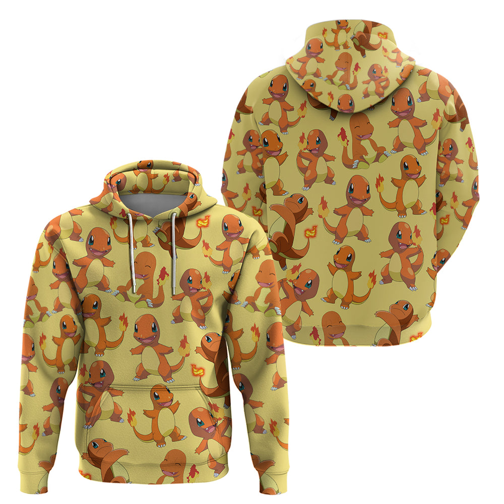 Charmander Pattern Style Hoodie Charmander Pattern Style Hoodie