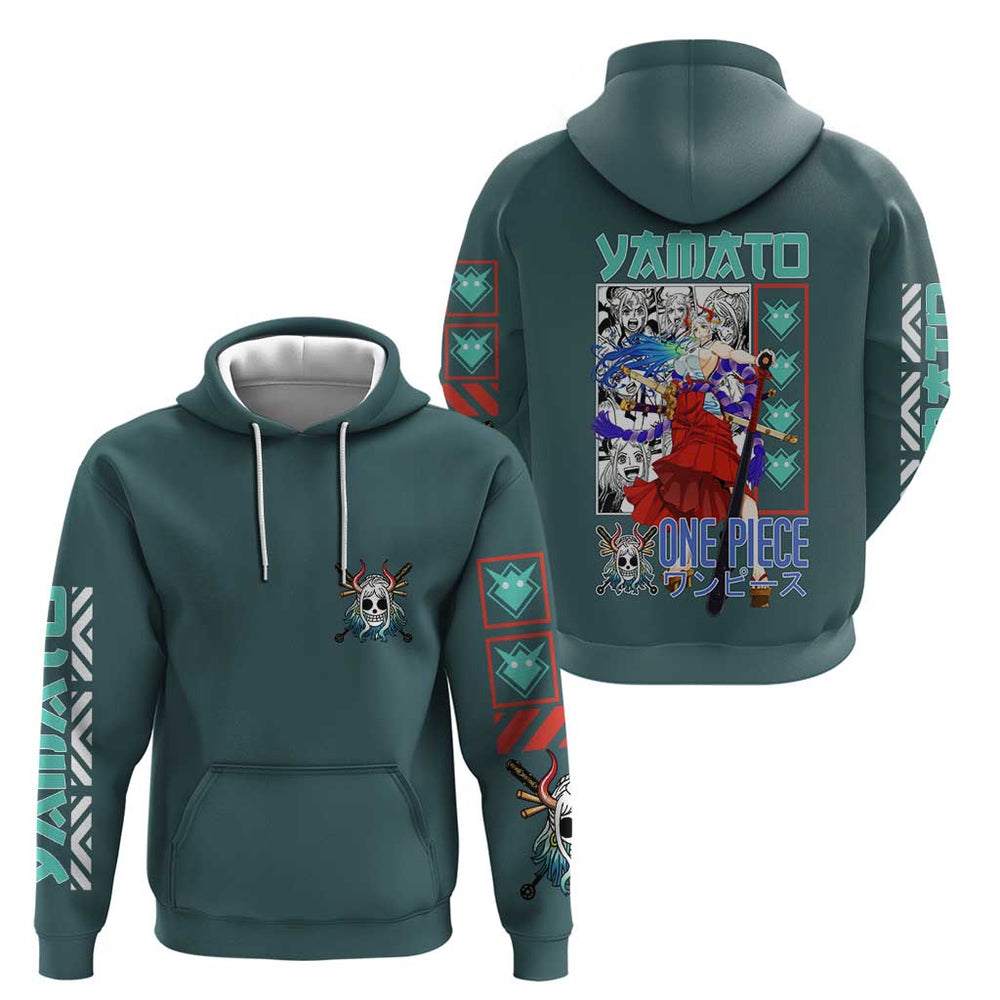 Yamato One Piece Hoodie Anime Style Yamato One Piece Hoodie Anime Style