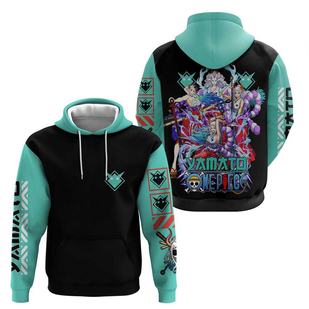 Yamato V3 One Piece Hoodie Abtract Style Yamato V3 One Piece Hoodie Abtract Style