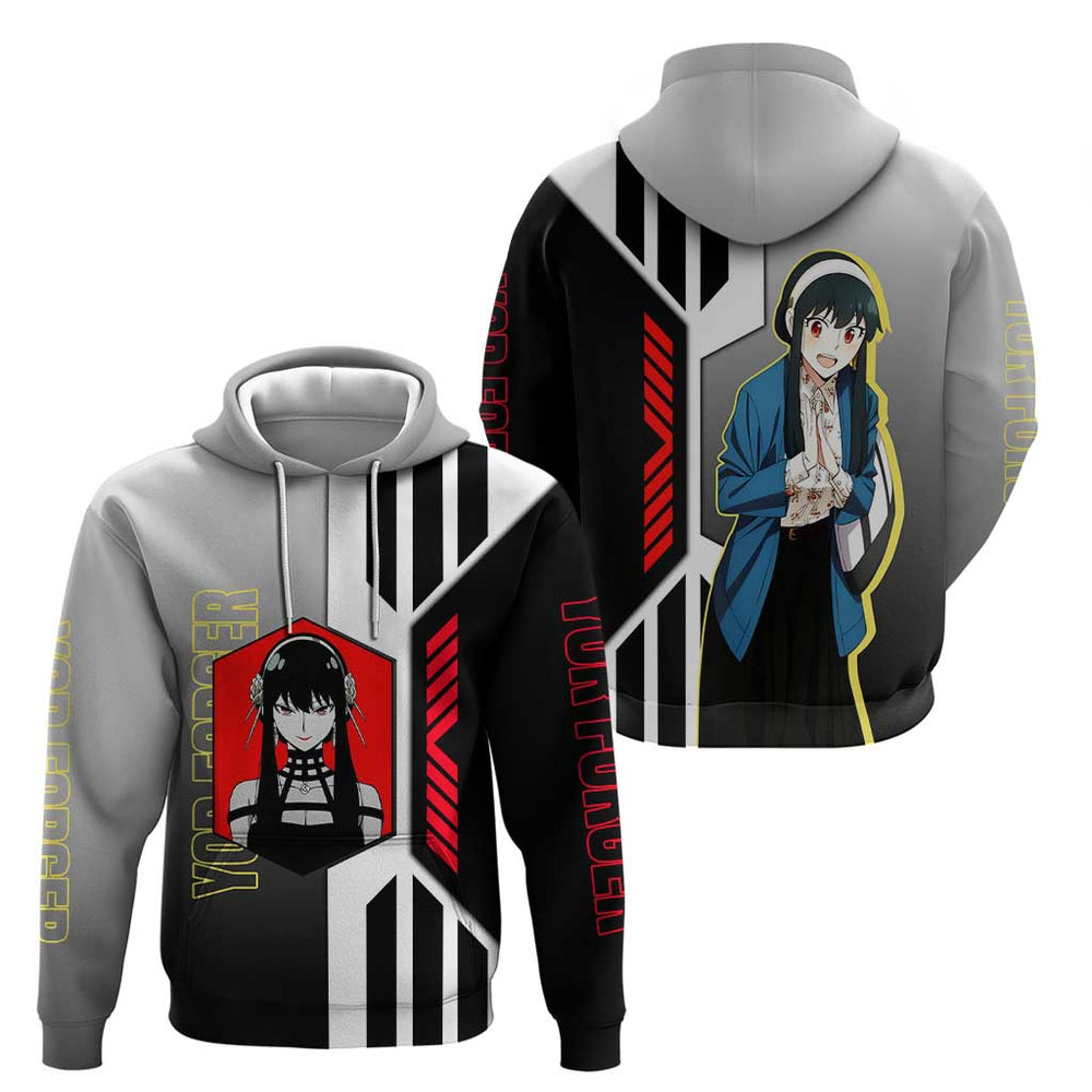Yor Forger from Spy x Family Hoodie with Cool Posing and Character Design Yor Forger from Spy x Family Hoodie with Cool Posing and Character Design