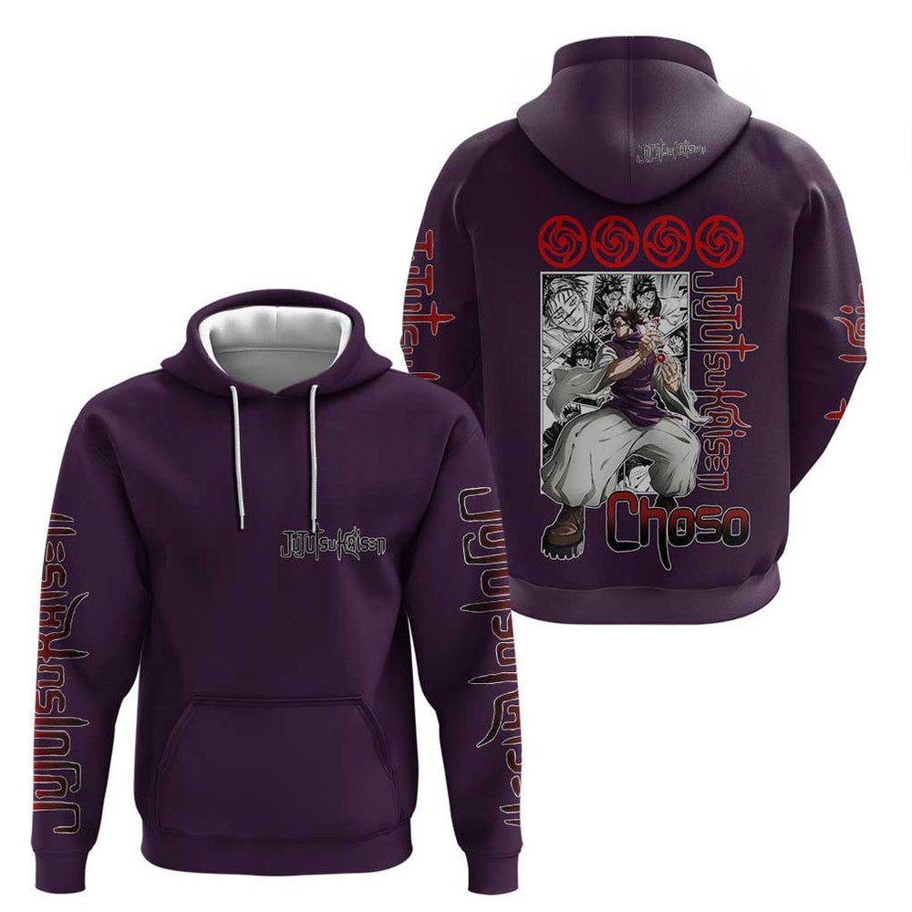 Choso - Jujutsu Kaisen Hoodie Anime Mid Manga Style Choso - Jujutsu Kaisen Hoodie Anime Mid Manga Style