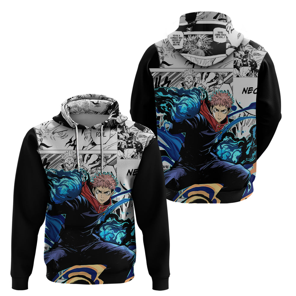 Yuji Itadori - Jujutsu Kaisen Hoodie Manga Style Yuji Itadori - Jujutsu Kaisen Hoodie Manga Style