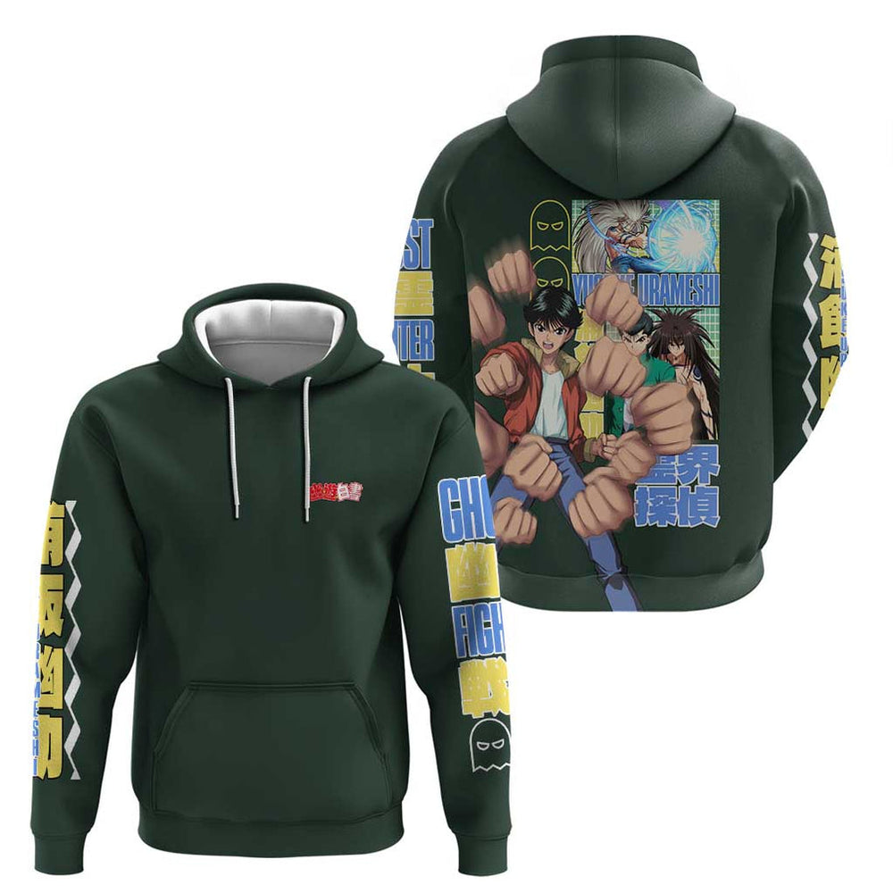 Yusuke Urameshi V3 Yuyu Hakusho Hoodie Anime Style Yusuke Urameshi V3 Yuyu Hakusho Hoodie Anime Style