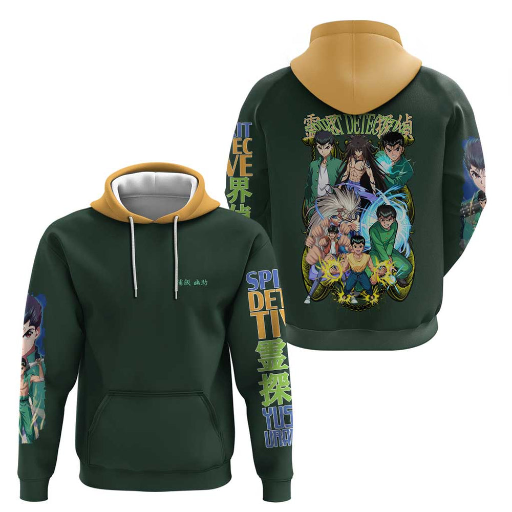 Yusuke Urameshi V4 Yuyu Hakusho Hoodie Japan Anime Style Yusuke Urameshi V4 Yuyu Hakusho Hoodie Japan Anime Style