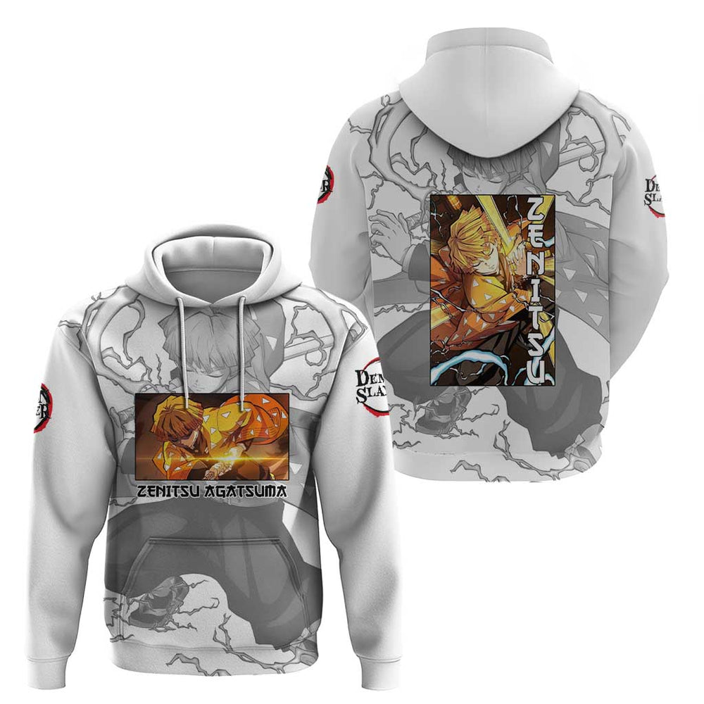 Zenitsu Agatsuma - Demon Slayer Hoodie Anime Style Zenitsu Agatsuma - Demon Slayer Hoodie Anime Style
