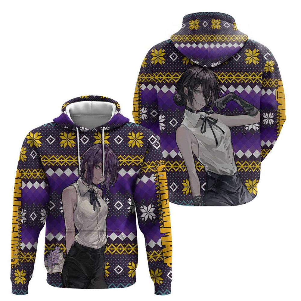 Zere - Chainsaw Man Hoodie Anime Mix Christmas Style Zere - Chainsaw Man Hoodie Anime Mix Christmas Style