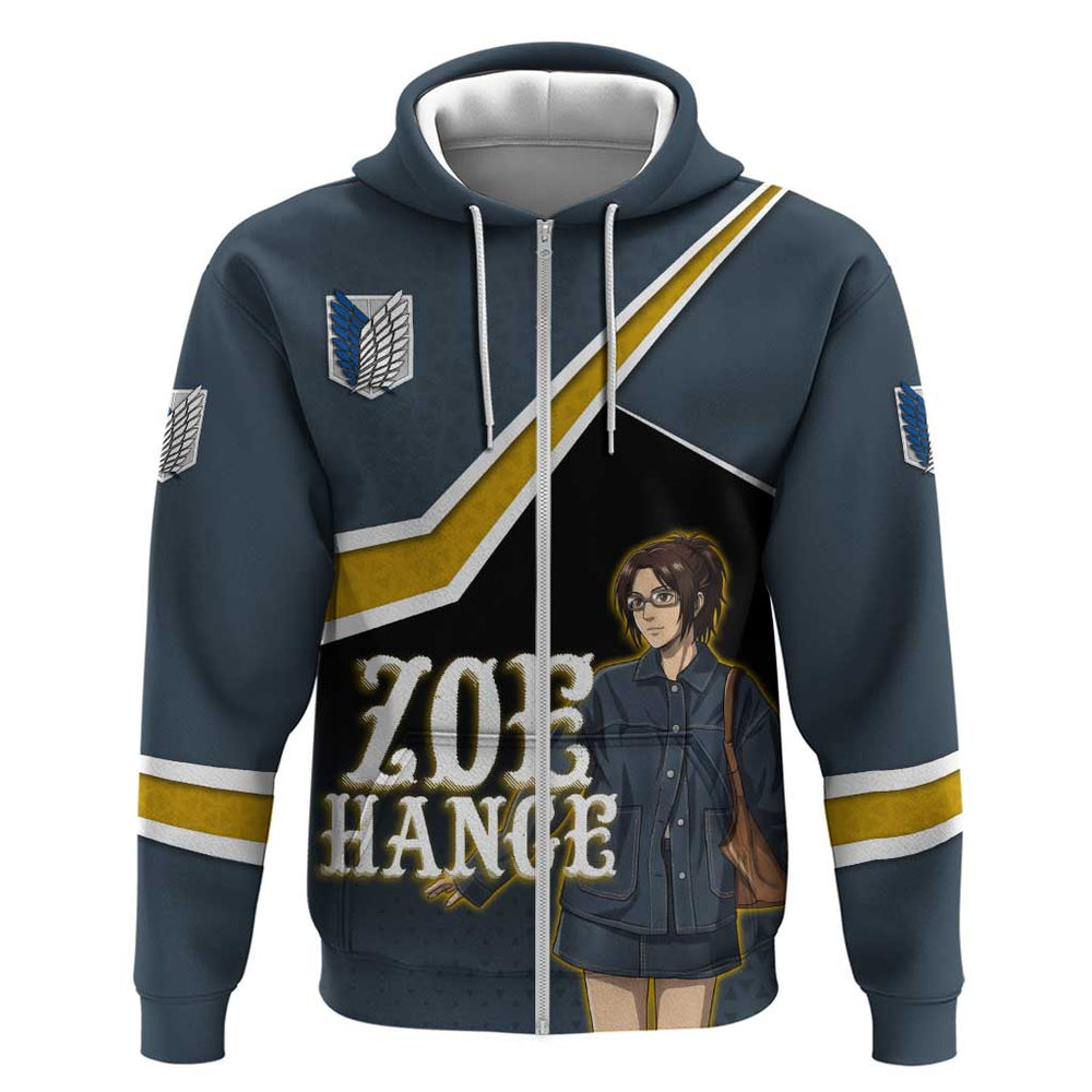 Zoe Hange Attack on Titan Hoodie Anime Urban Chic Illustration Zoe Hange Attack on Titan Hoodie Anime Urban Chic Illustration