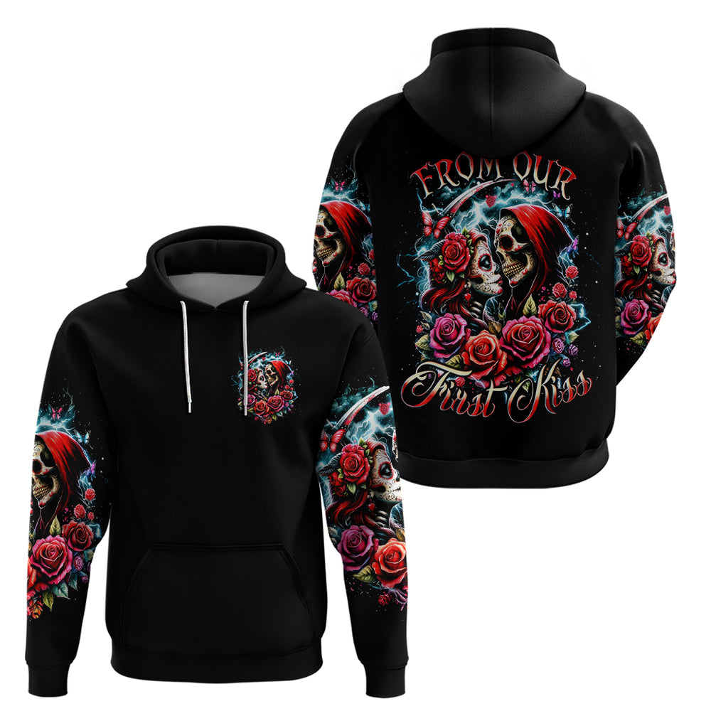 Couple Skull Hoodie From Our Firse Kiss DT01 Couple Skull Hoodie From Our Firse Kiss DT01