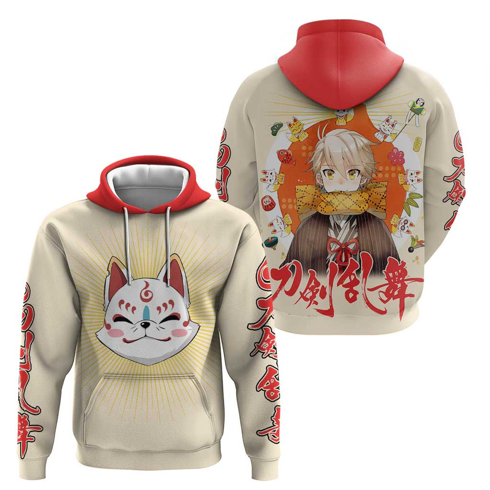Cute Foxes Touken Ranbu Hoodie Japan Anime Style Cute Foxes Touken Ranbu Hoodie Japan Anime Style