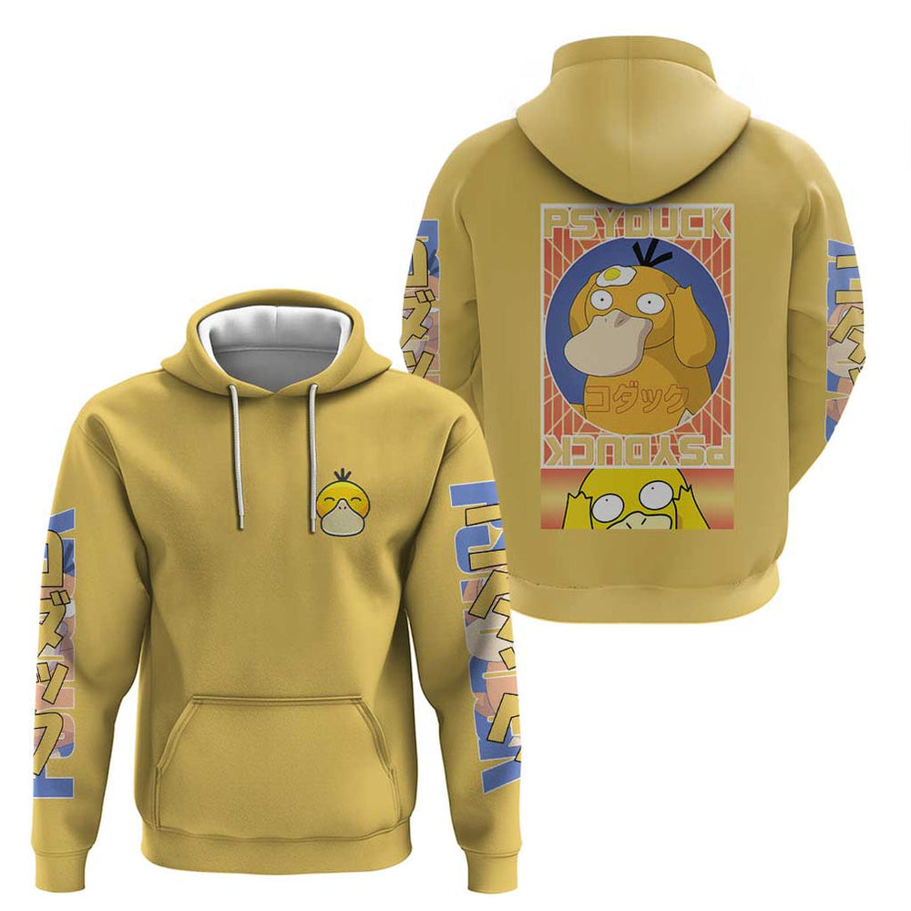 Cute Psyduck Poke Hoodie Anime Style Cute Psyduck Poke Hoodie Anime Style