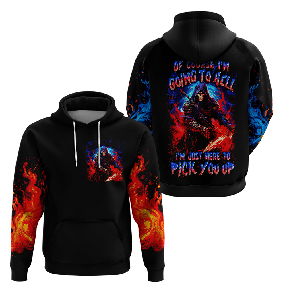 Death Skull Hoodie Of Course I'm Going To Hell DT01 Death Skull Hoodie Of Course I'm Going To Hell DT01