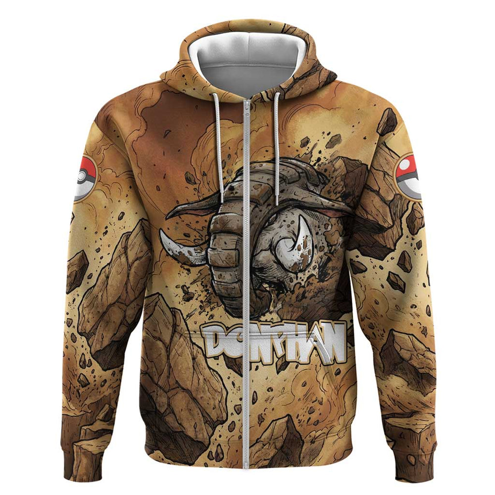 Donphan Hoodie Explosive Earthquake Comic Art Donphan Hoodie Explosive Earthquake Comic Art