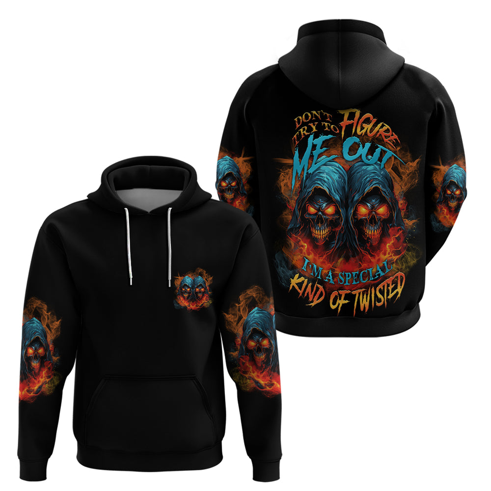 Don't Try To Figure Me Out Skull Reaper Hoodie Don't Try To Figure Me Out Skull Reaper Hoodie
