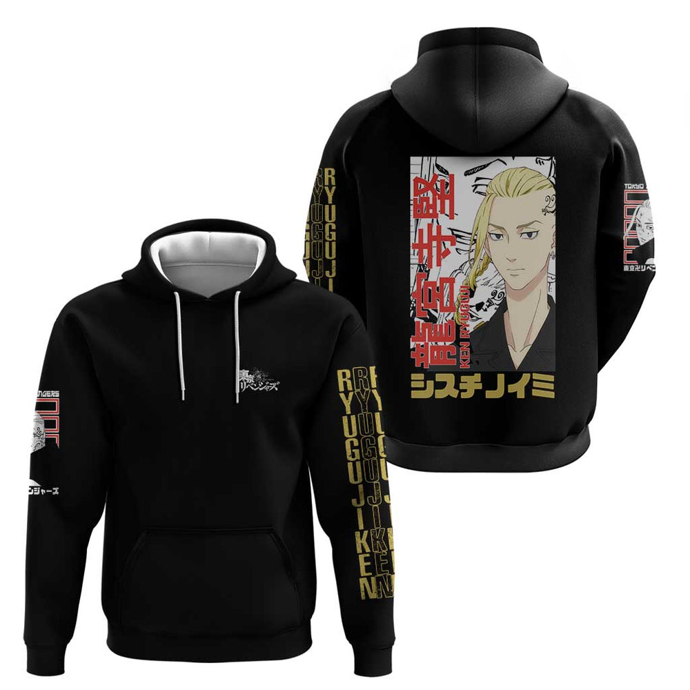 Draken Ryuguji Ken Tokyo Revengers Hoodie Anime Style Draken Ryuguji Ken Tokyo Revengers Hoodie Anime Style
