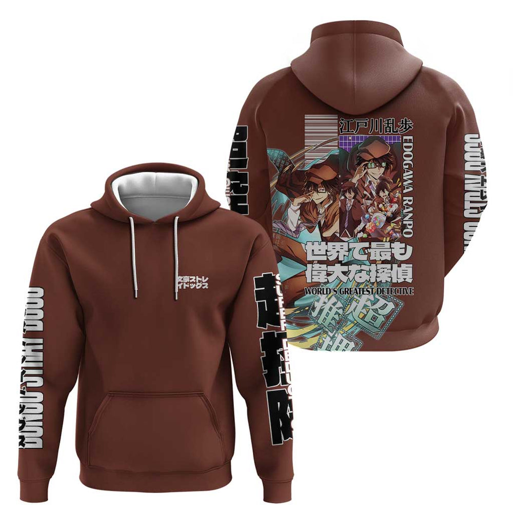 Edogawa Ranpo Bungou Stray Dogs Hoodie Japan Anime Style Edogawa Ranpo Bungou Stray Dogs Hoodie Japan Anime Style