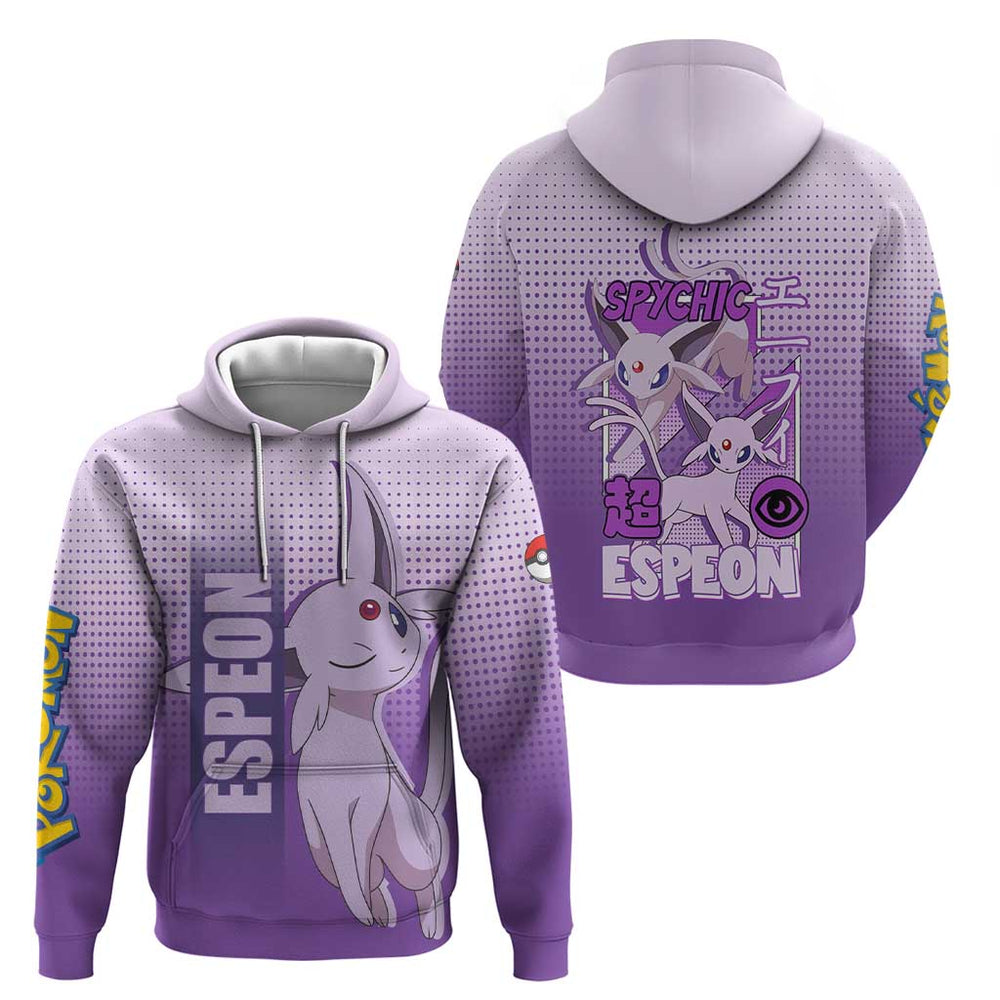 Espeon from Pok Hoodie with Psychic Type Ability and Elegant Pose Design Espeon from Pok Hoodie with Psychic Type Ability and Elegant Pose Design