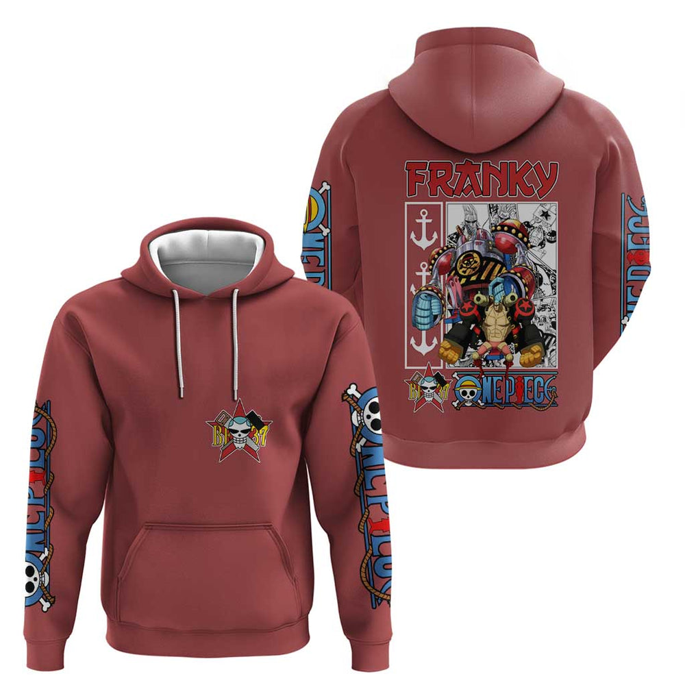 Franky One Piece Hoodie Anime Style Franky One Piece Hoodie Anime Style