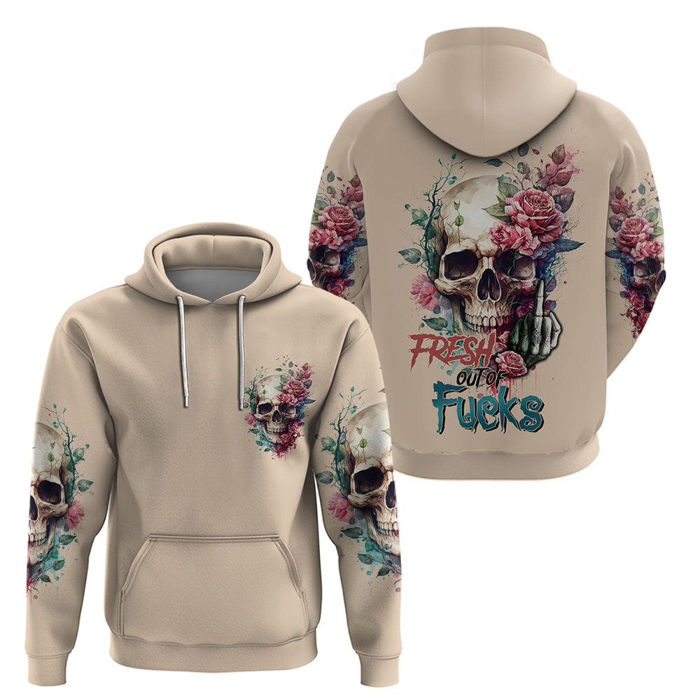 Fresh Out Of F Watercolor Skull Hoodie Fresh Out Of F Watercolor Skull Hoodie